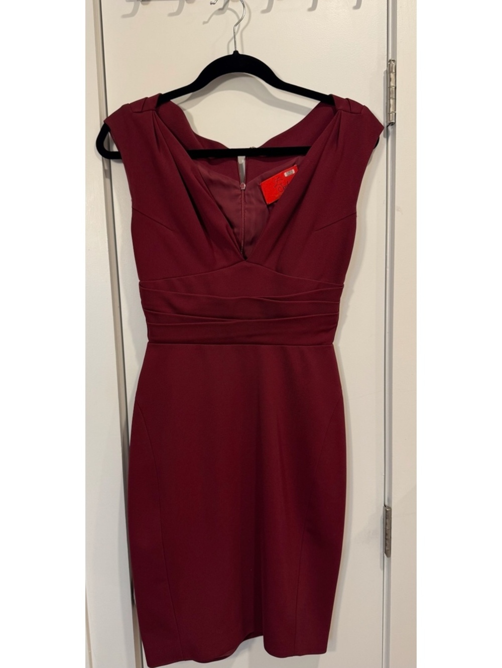 Z Spoke by Zac Posen Burgundy Sheath Dress Size 6